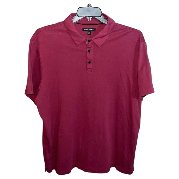 Banana Republic Polo Shirts Men’s XXL Blue Burgundy Short Sleeve Lot Of 3 - Picture 3 of 10